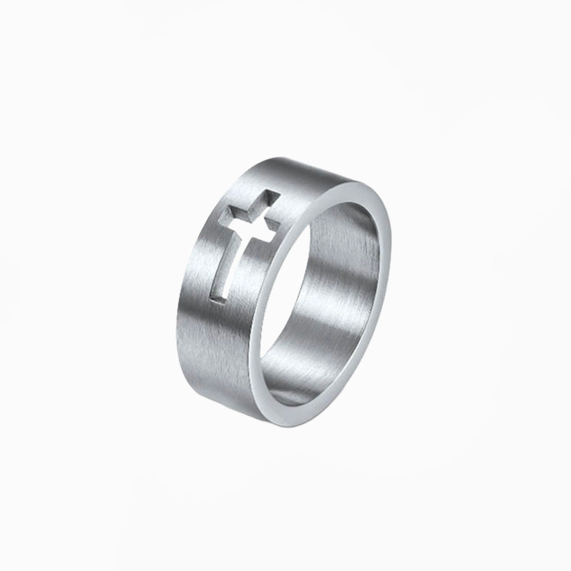 Bague croix catholique - Animus