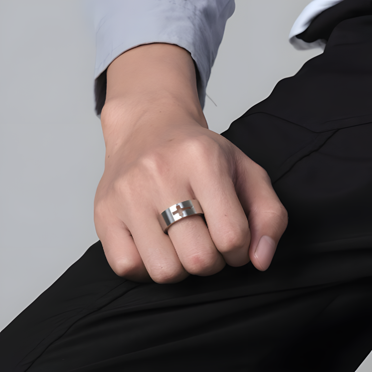 Bague_Croix_Catholique Argent