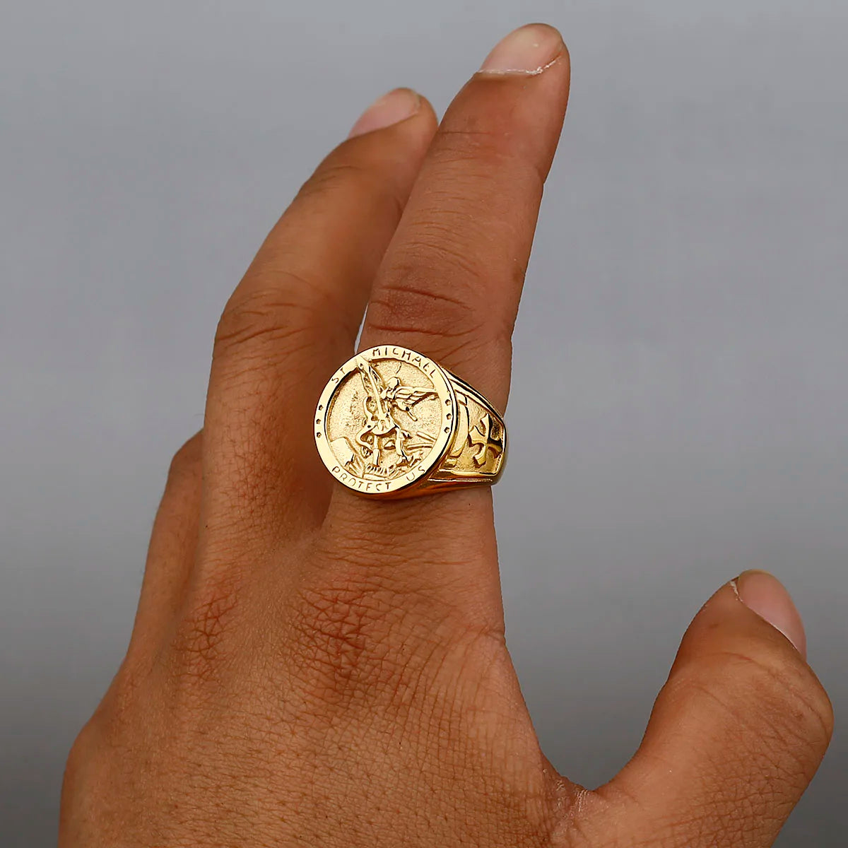 Bague Saint Michel en Or