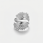 Bague ailes d'ange argentée
