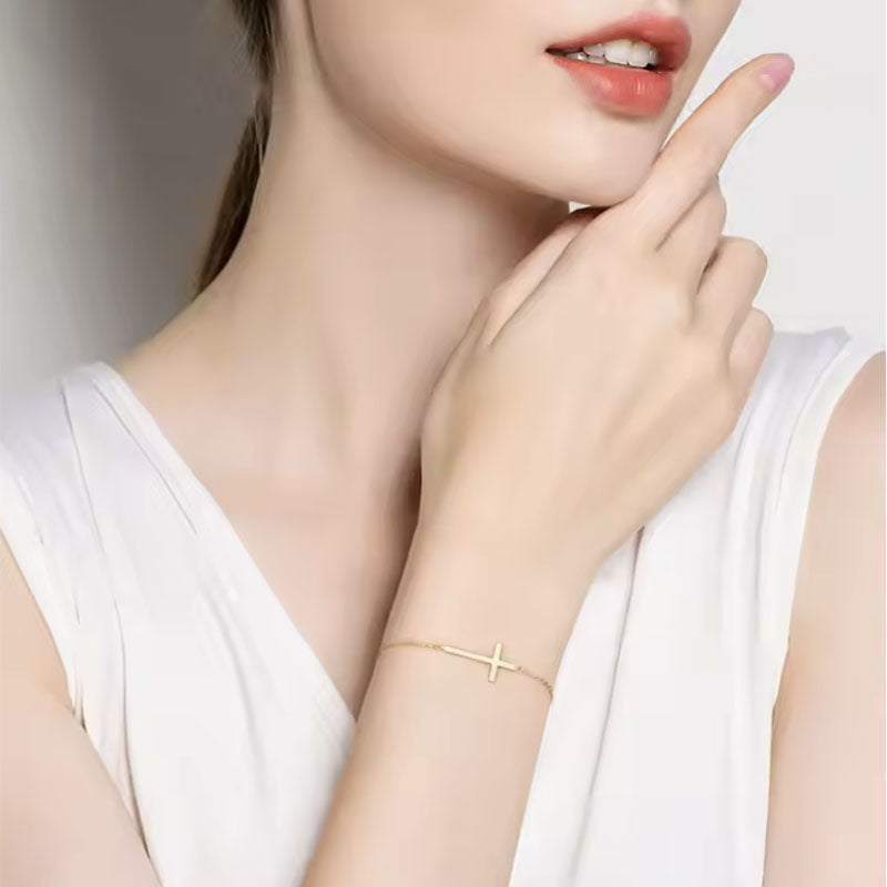Bracelet Croix Chrétienne Femme