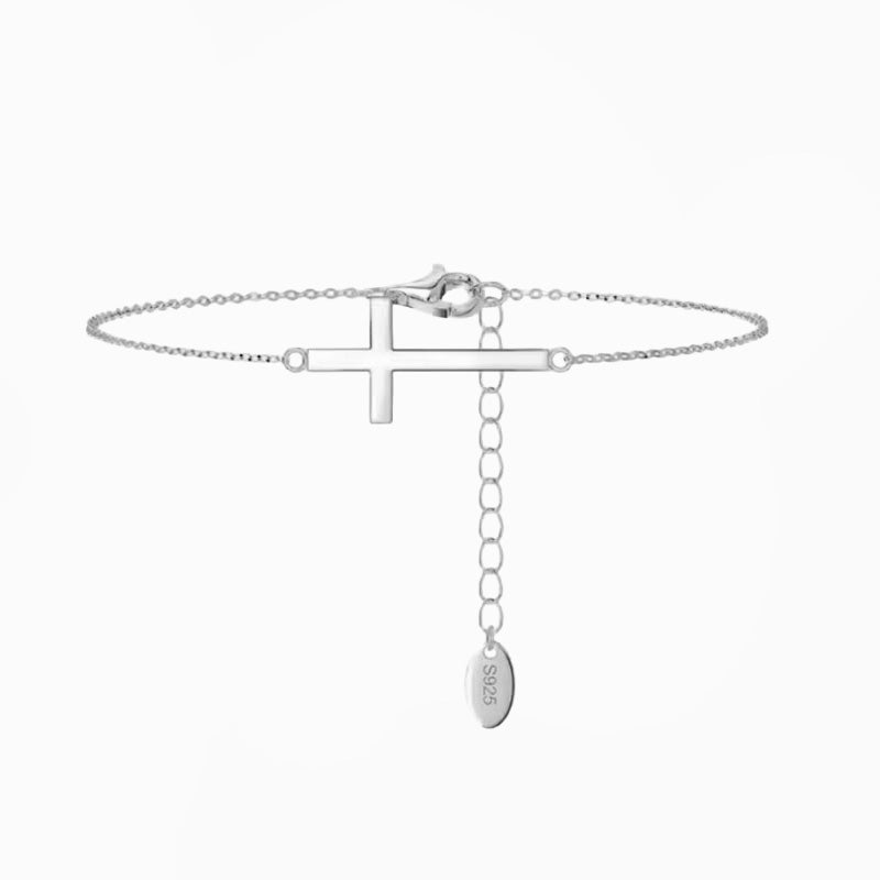 __switch:Argent Bracelet croix chrétienne Argent