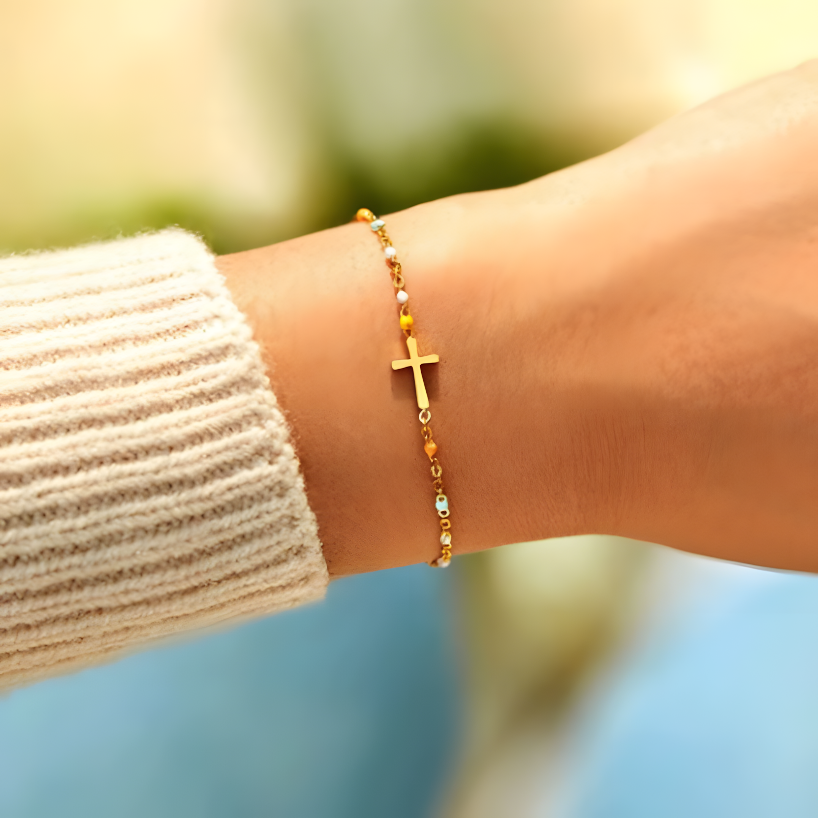 Bracelet Croix Fantaisie pour femme