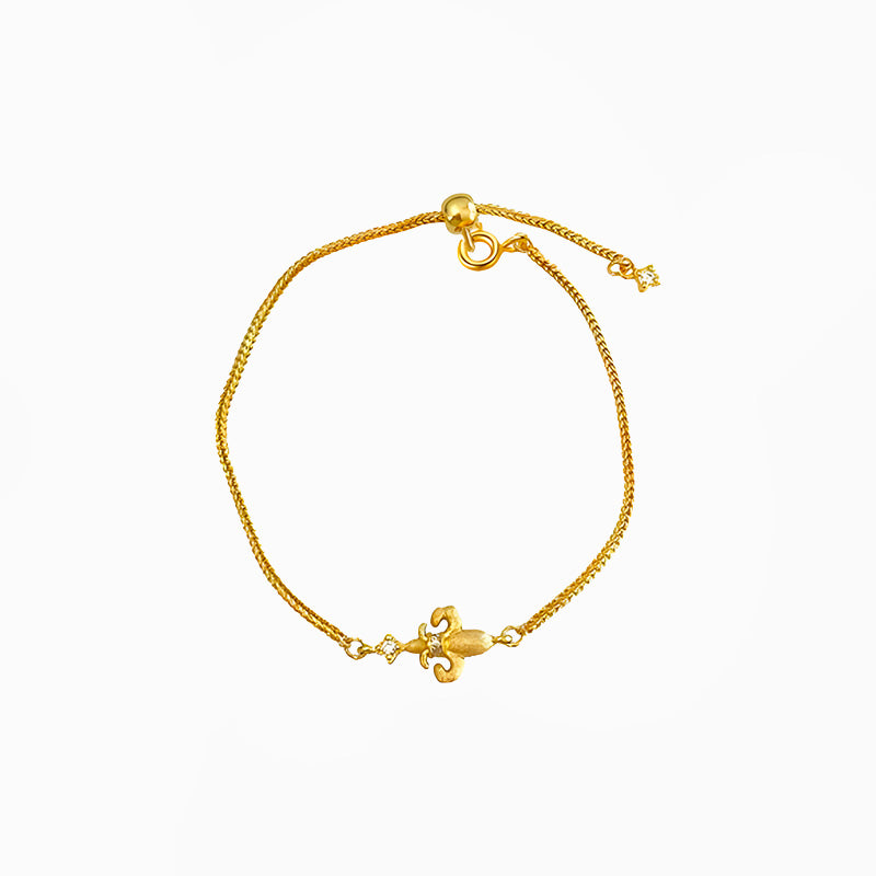 __switch:Or Bracelet Fleur de Lys 