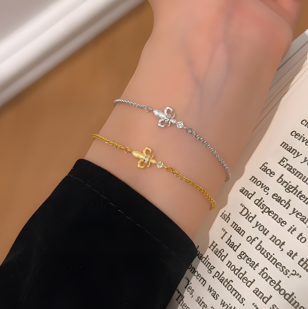 Bracelet Fleur de Lys Argent