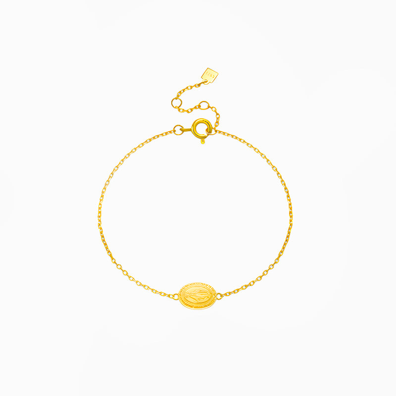 __switch:Or Bracelet Vierge Marie 