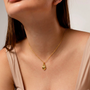 Collier Ex Voto cœur dorée