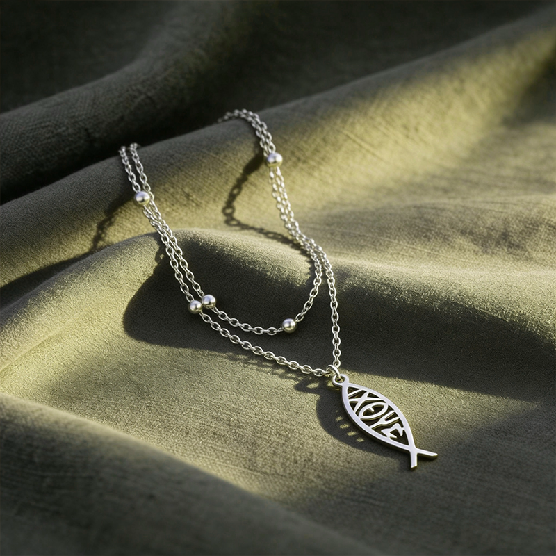 Collier Ichtus dorée