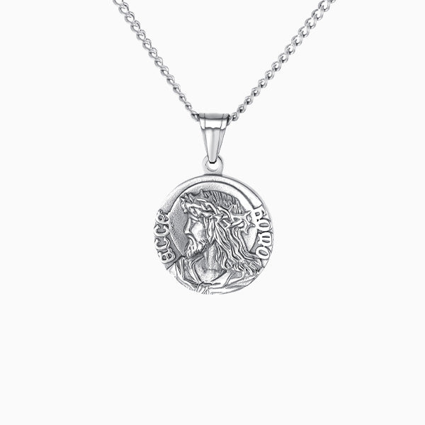 __switch:Argent Collier pendentif Jesus Argent