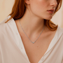Collier colombe Saint-Esprit argentée