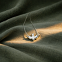 Collier colombe Saint-Esprit argentée