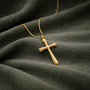 Collier croix doré dorée