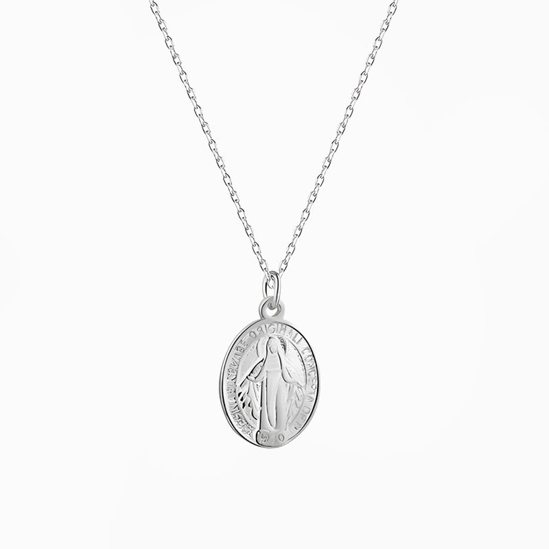 Collier Vierge Marie Argent__switch:Argent