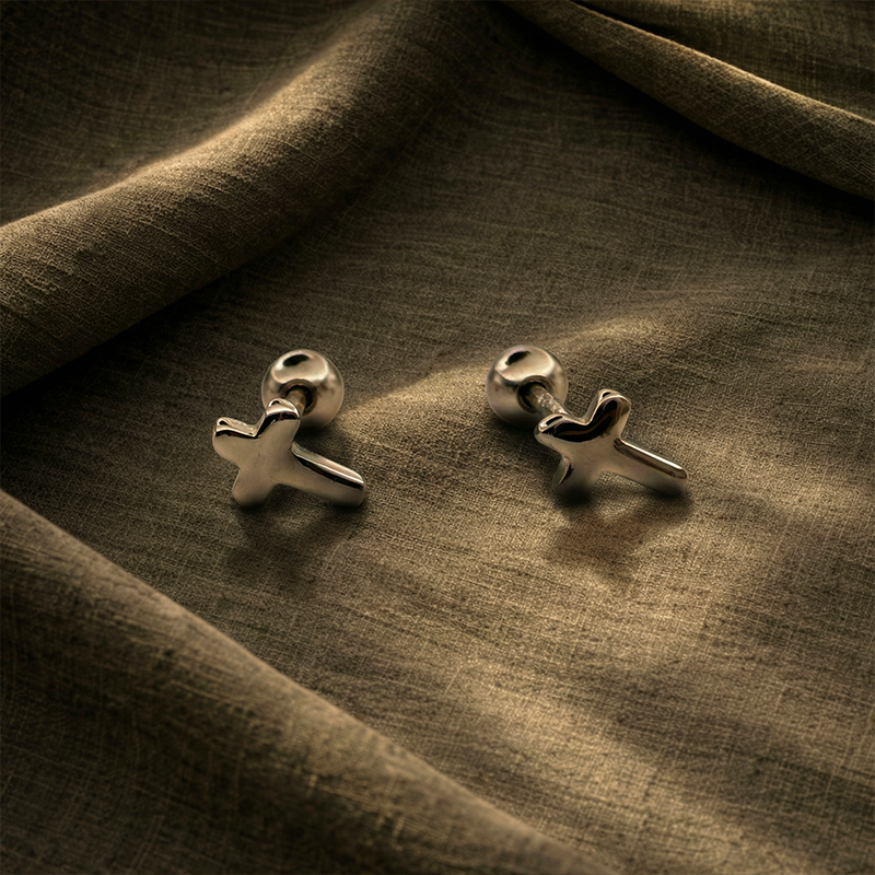 Puces d'oreilles croix - Fidelis