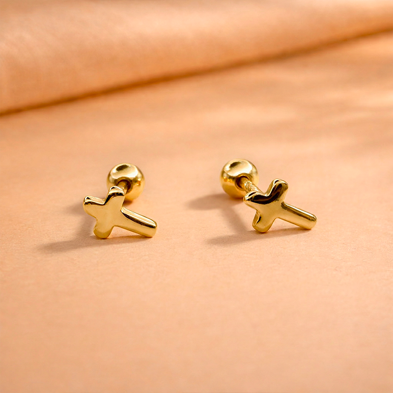 Puces d'oreilles croix - Fidelis