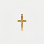Pendentif croix ciselé dorée