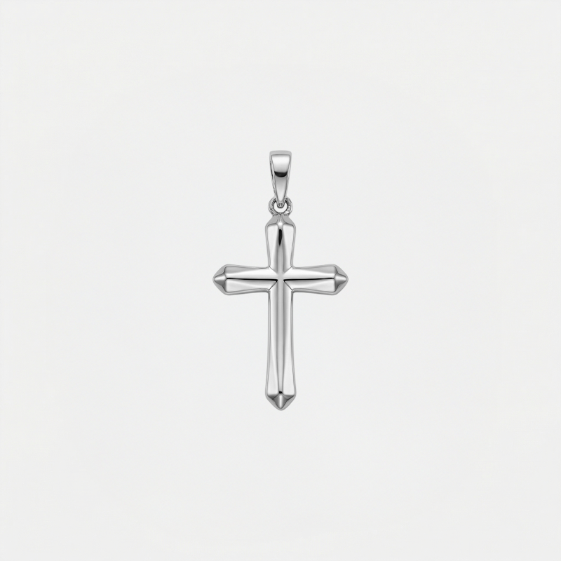 Pendentif croix homme argent - Salvus