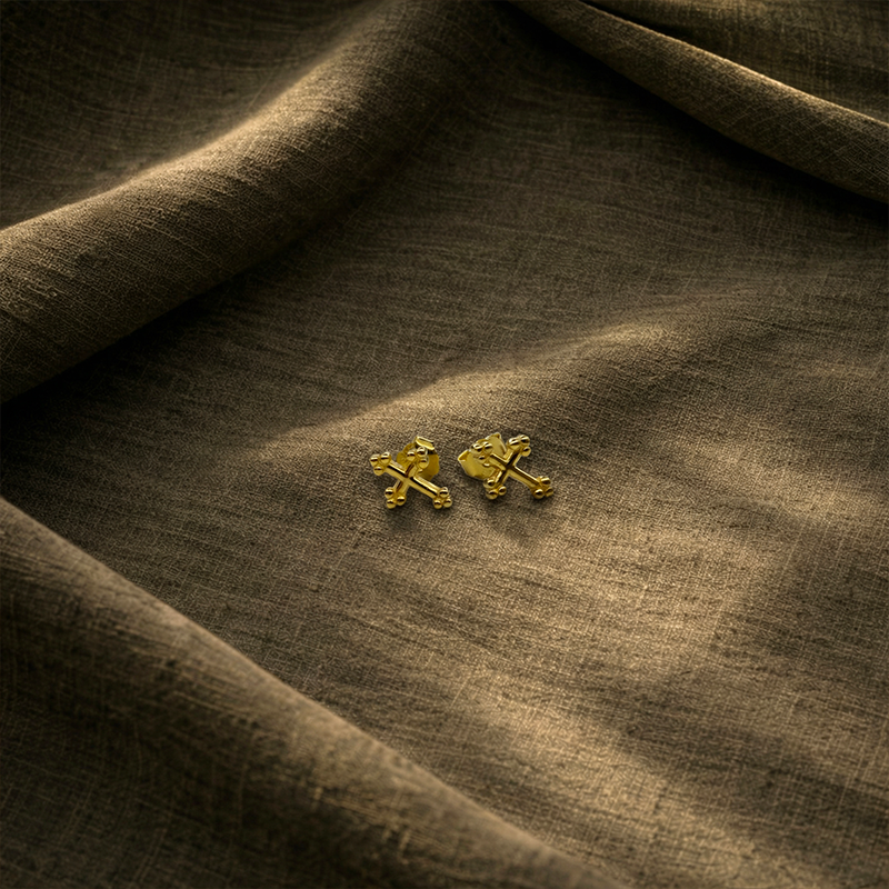 Boucles d'oreilles croix tréflée - Trinitas