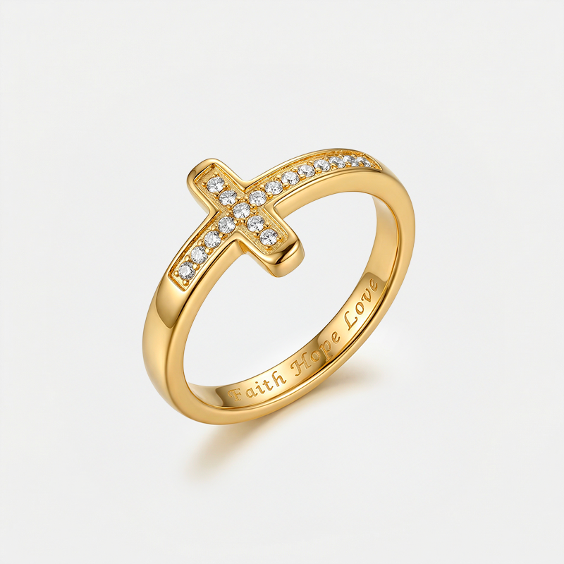 Bague croix fantaisie - Virtus